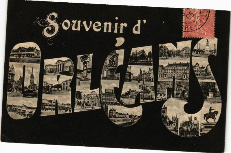 Carte postale ancienne Souvenir d'Orleans