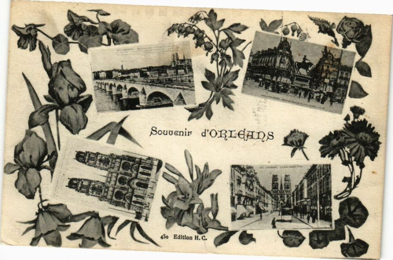 Carte postale ancienne Souvenir d'Orleans