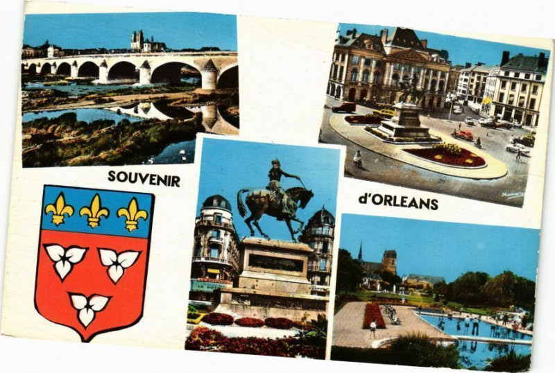 Carte postale ancienne Orleans - Souvenir d'Orleans à Orléans