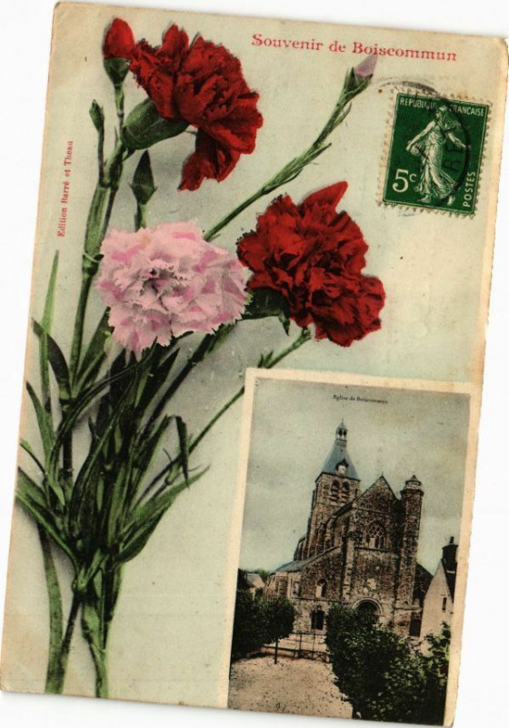 Carte postale ancienne Souvenir de Boiscommun à Boiscommun