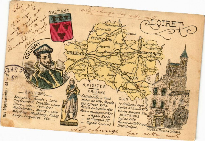 Carte postale ancienne Orleans - Loiret à Orléans
