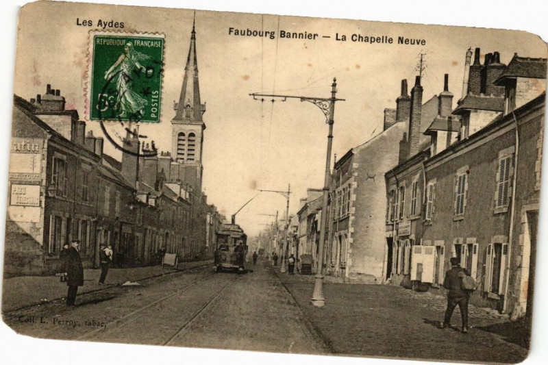 Carte postale ancienne Faubourg Bannier - La Chapelle Neuve à Bou