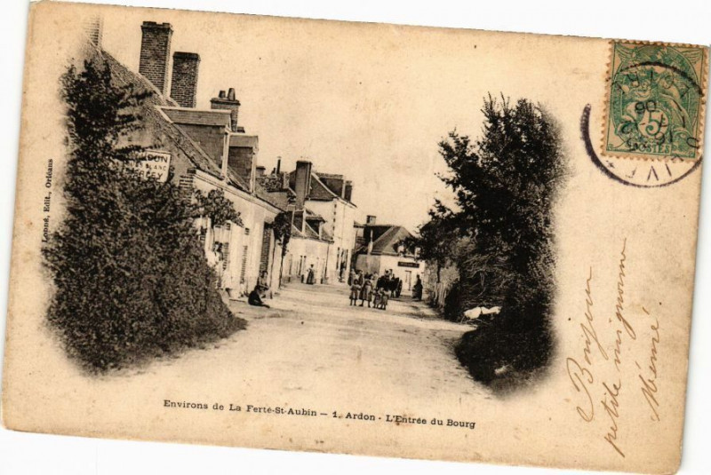 Carte postale ancienne Env. de la Ferte-Saint-Aubin - L'Ardon à Ardon