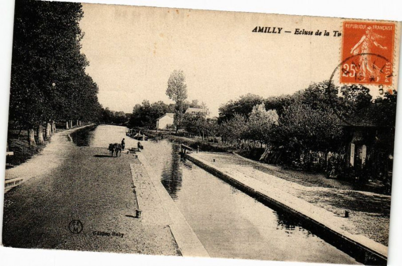 Carte postale ancienne Ardon - Ecluse de la Type à Ardon