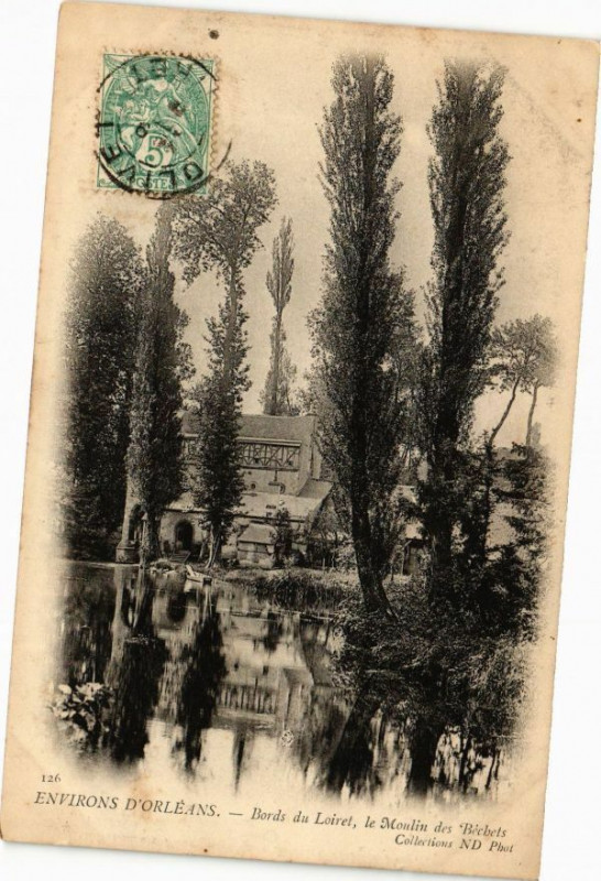 Carte postale ancienne Env. d'Orleans - Bords du Loiret