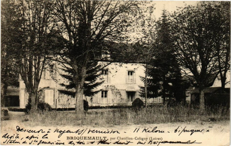 Carte postale ancienne Briqueamault par Chatillon-Coligny à Châtillon-Coligny