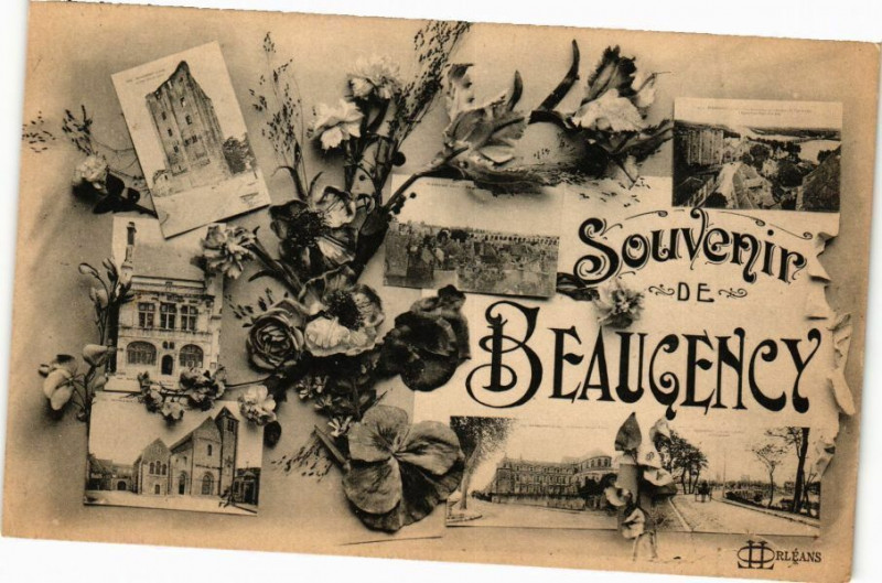 Carte postale ancienne Souvenir de Beaugency à Beaugency