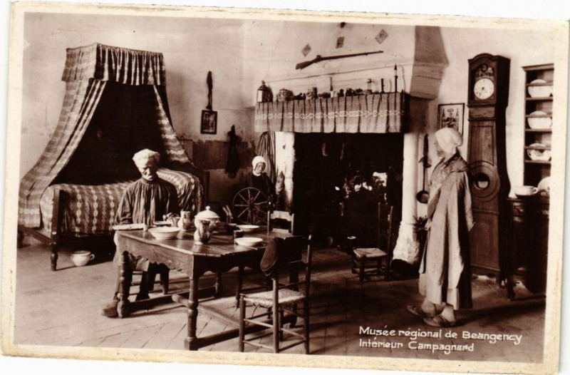Carte postale ancienne Musée regional de Beaugency - Interieur Campagnard à Beaugency