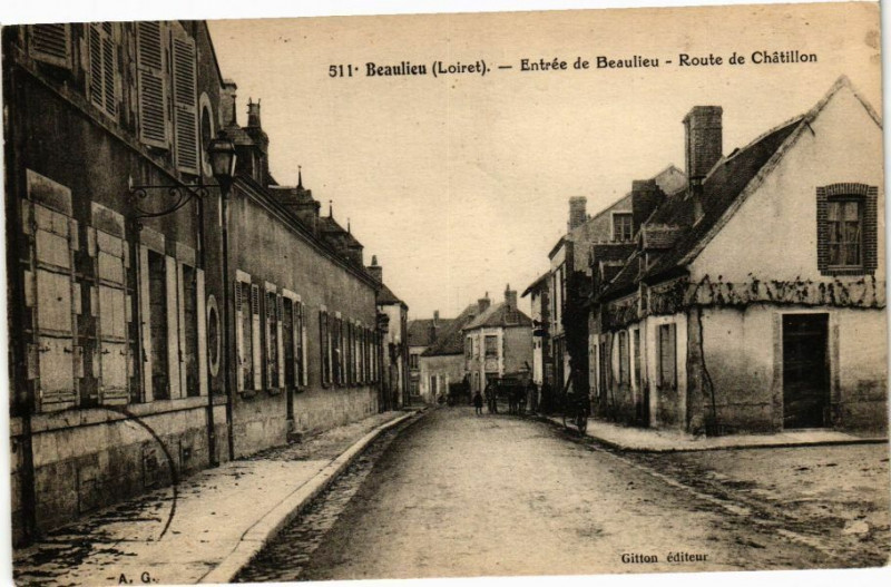 Carte postale ancienne Beaulieu - Entrée de Beaulieu