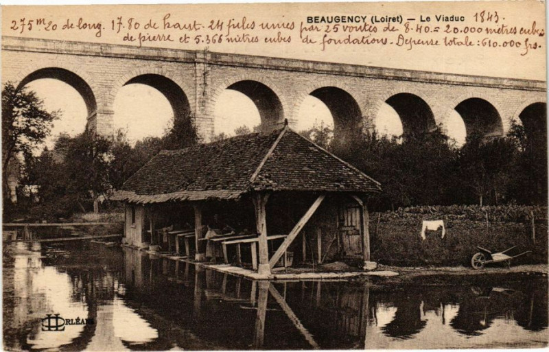 Carte postale ancienne Beaugency - Le Viaduc à Beaugency