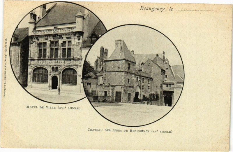 Carte postale ancienne Beaugency - Hotel de Ville à Beaugency