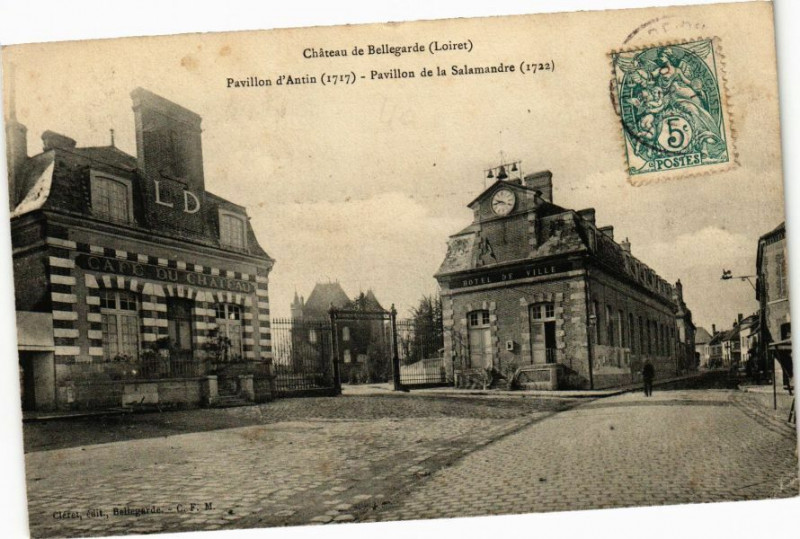 Carte postale ancienne Chateau de Bellegarde - Pavillon d'Antin à Bellegarde