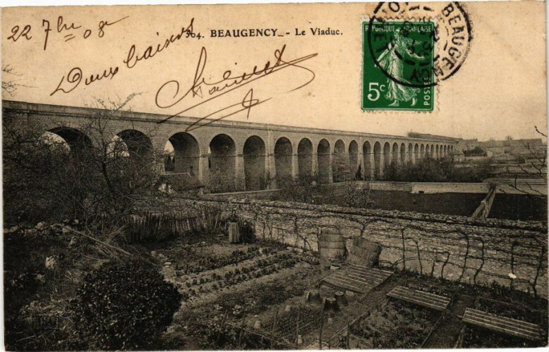 Carte postale ancienne Beaugency - Le Viaduc à Beaugency