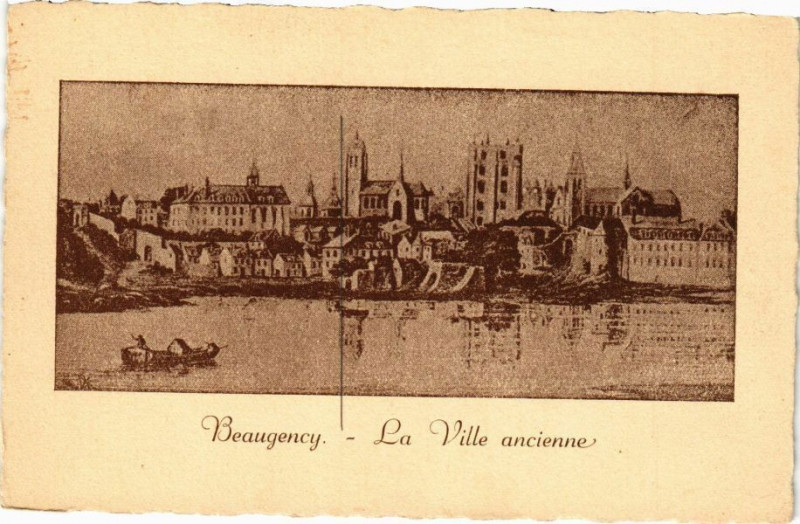 Carte postale ancienne Beaugency - La Ville ancienne à Beaugency