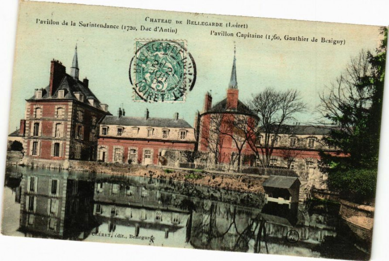 Carte postale ancienne Chateau de Bellegarde - Pavillon de la Surintendance à Bellegarde