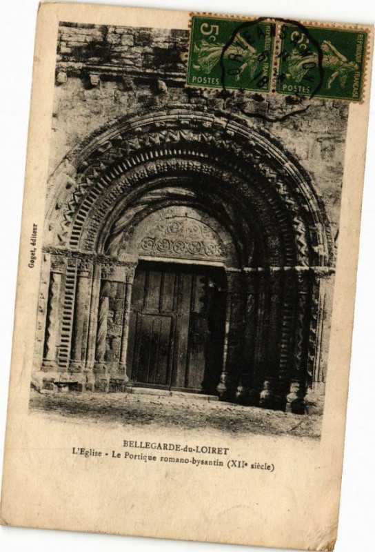 Carte postale ancienne Bellegarde du Loiret - L'Eglise à Bellegarde