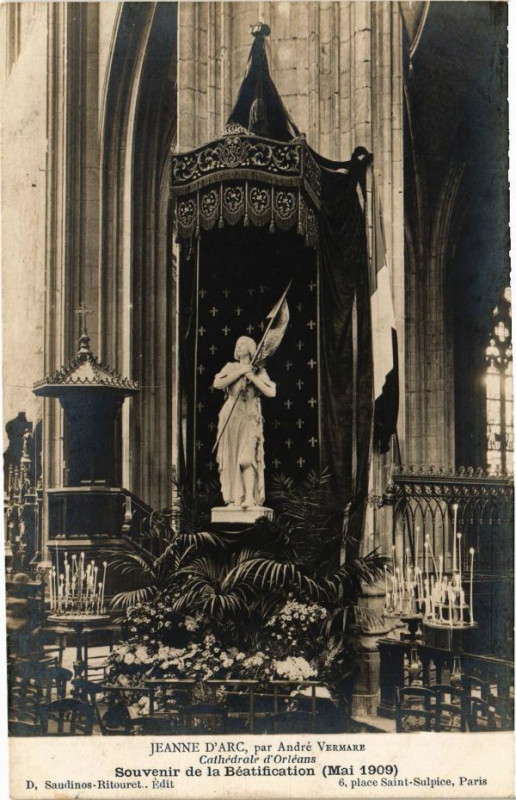 Carte postale ancienne Orleans - Jeanne d'Arc par Andre Vermare à Orléans
