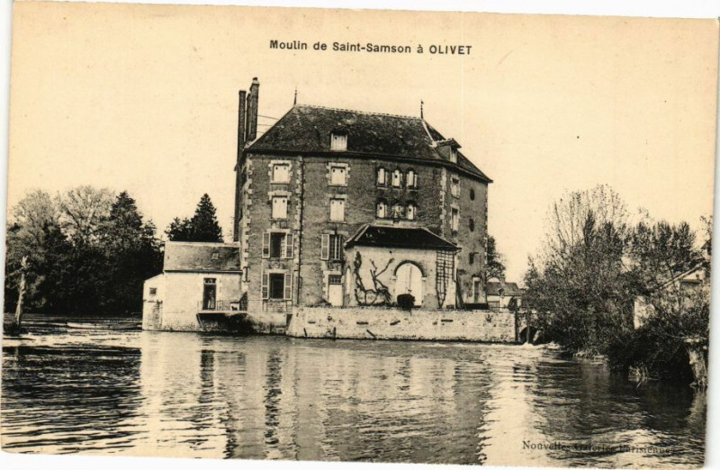 Carte postale ancienne Olivet - Moulin St-Samson à Olivet