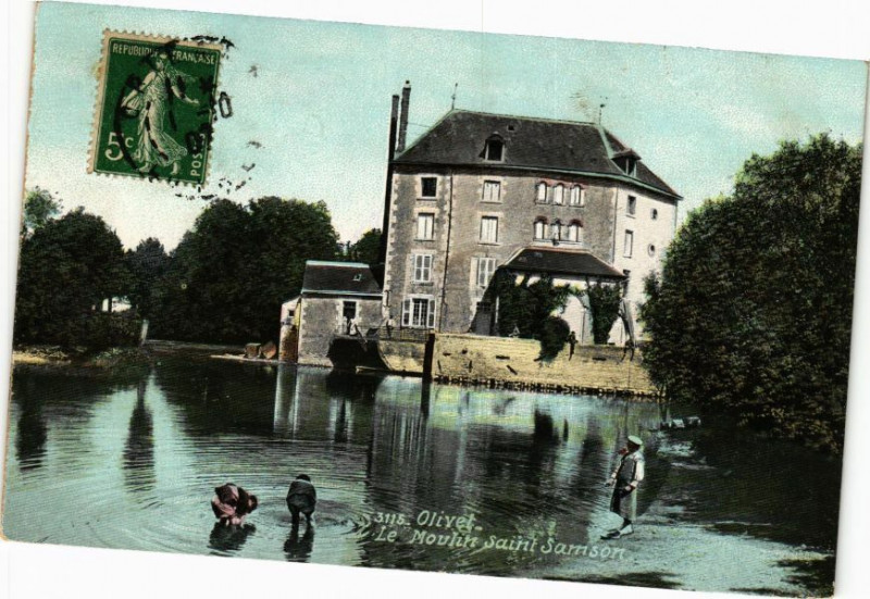 Carte postale ancienne Olivet - Moulin St-Samson à Olivet