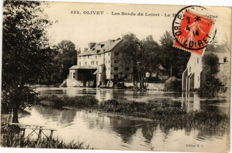 Carte postale ancienne Olivet - Les Bords du Loiret à Olivet
