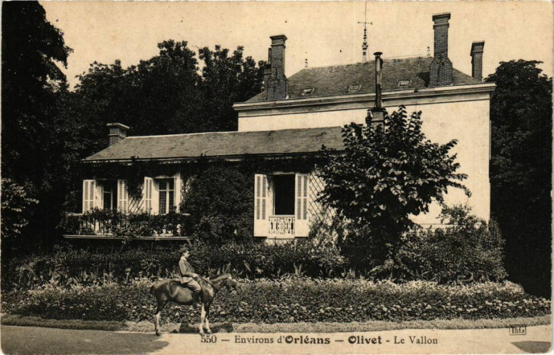 Carte postale ancienne Olivet - Le Vallon à Olivet