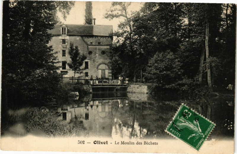 Carte postale ancienne Olivet - Le Moulin des Bechets à Olivet