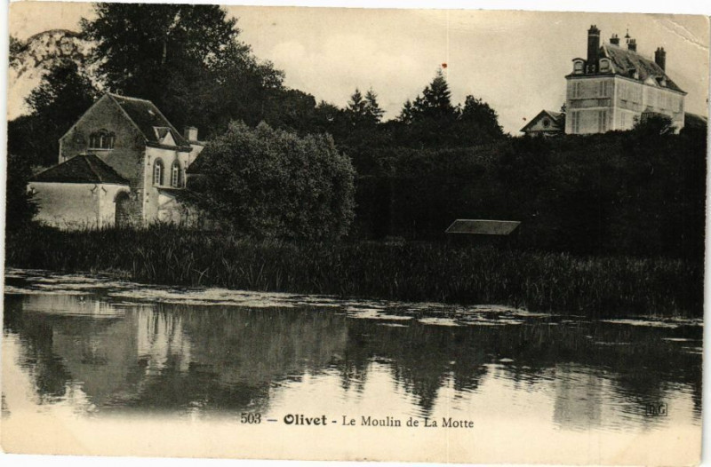 Carte postale ancienne Olivet - Le Moulin de La Motte à Olivet