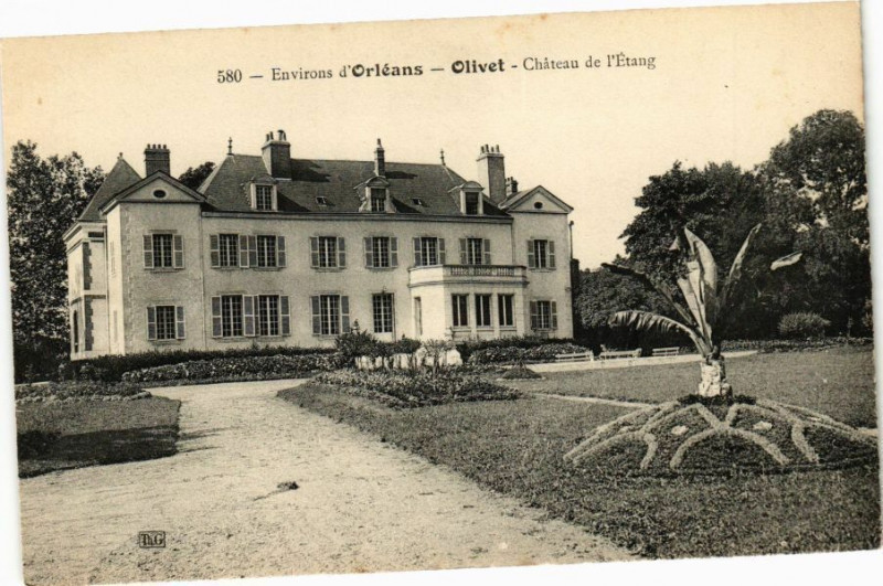 Carte postale ancienne Olivet - Chateau de l'Etang à Olivet