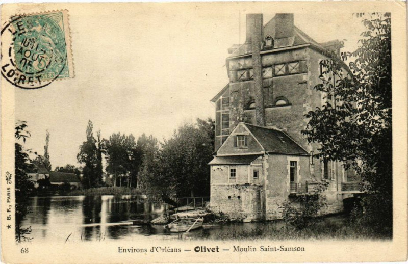 Carte postale ancienne Olivet - Le Moulin St-Samson à Olivet
