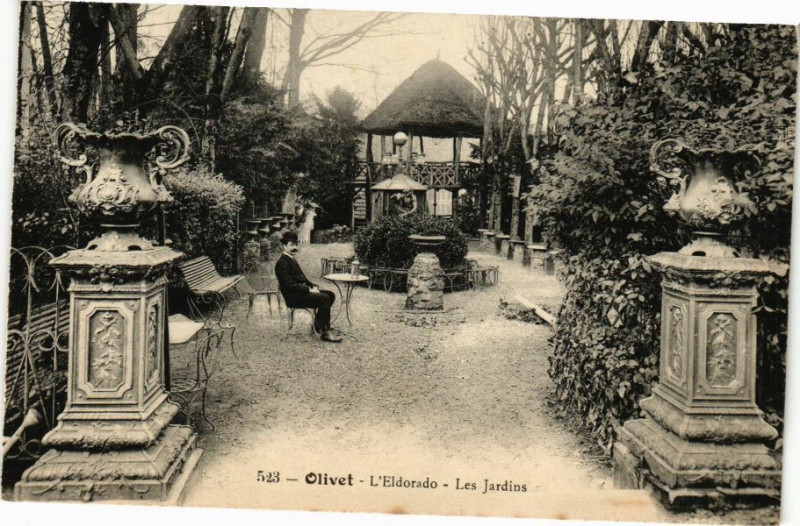Carte postale ancienne Olivet - L'Eldorado les Jardins à Olivet