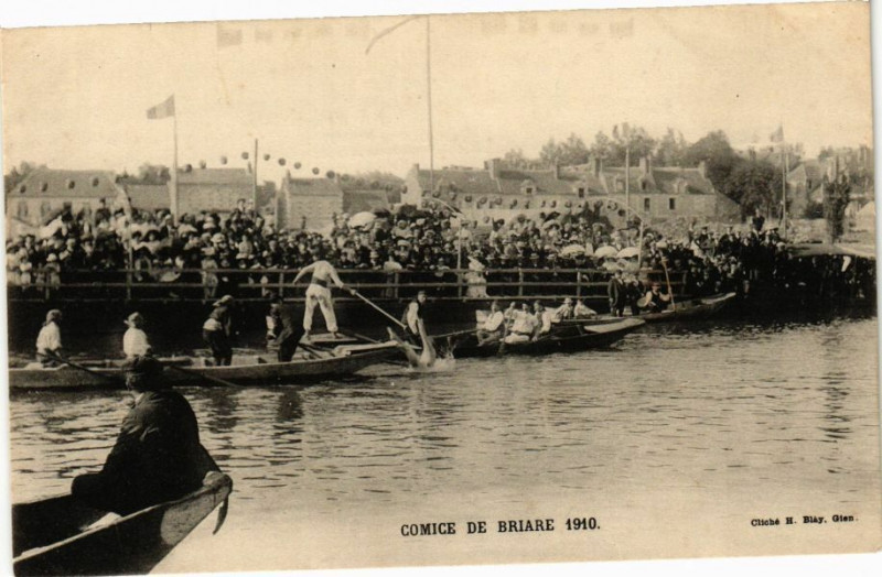 Carte postale ancienne Comice de Briare 1910 à Briare