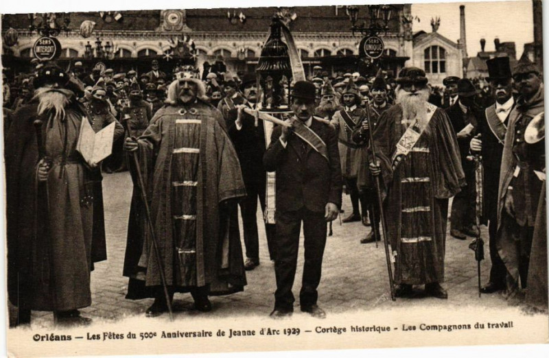 Carte postale ancienne Fetes d anniversaire de Jeanne d Arc Orleans - Cortege historique à Orléans