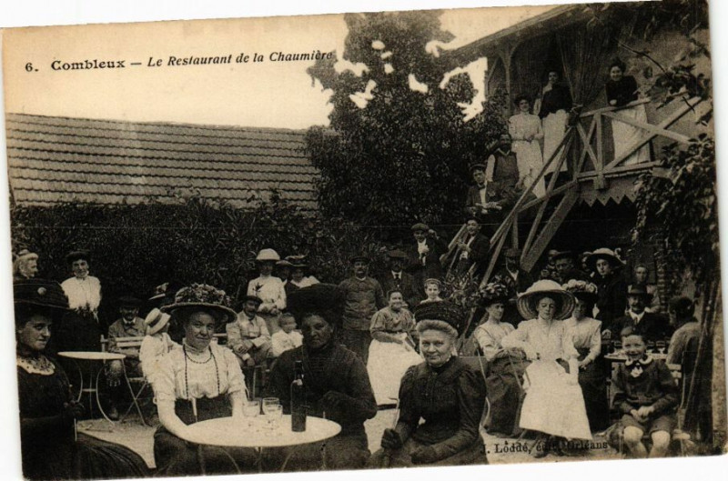 Carte postale ancienne Combleux - Le Restaurant de la Chaumiere à Combleux