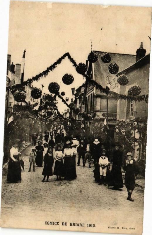 Carte postale ancienne Comice de Briare 1910 à Briare