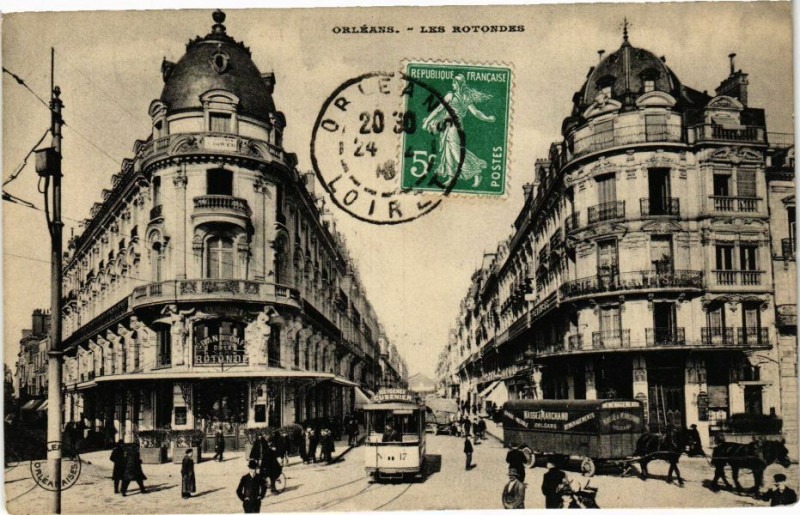 Carte postale ancienne Orleans-Les Rotondes à Orléans
