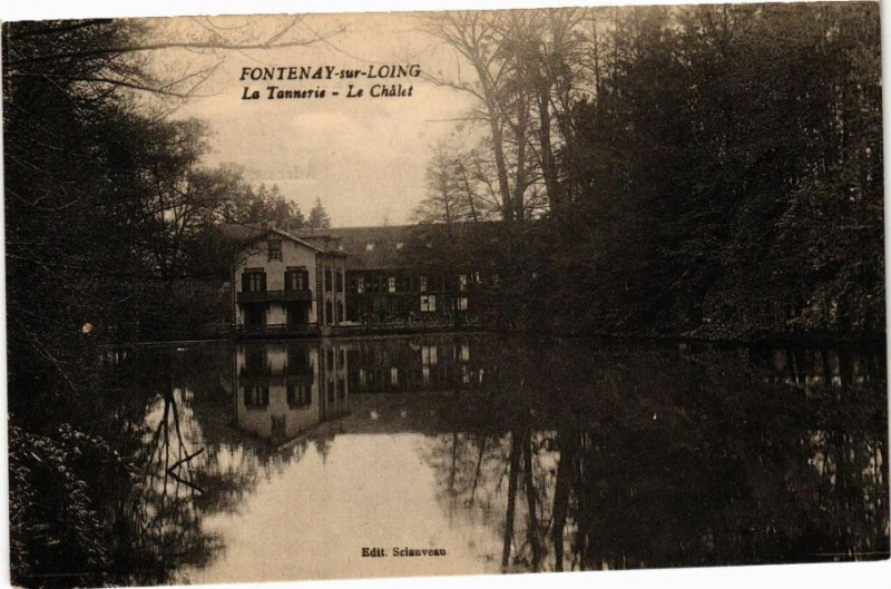 Carte postale ancienne Fontenay-Sur-Loing-La Tannerie-Le Chalet à Fontenay-sur-Loing