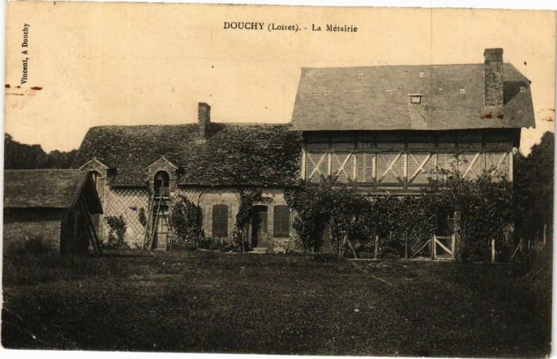 Carte postale ancienne Douchy-La Metairie