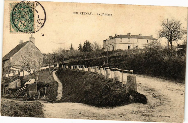 Carte postale ancienne Courtenay-Le Chateau à Courtenay