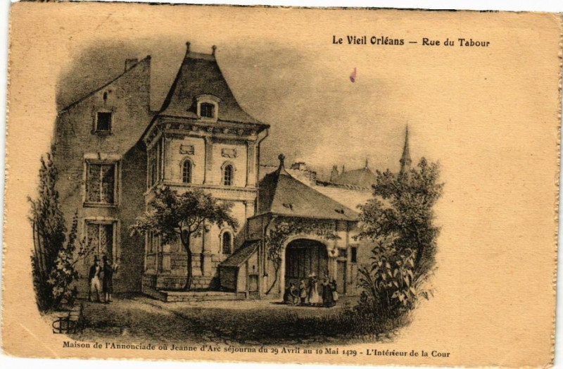 Carte postale ancienne Orleans - Rue du Tabour à Orléans