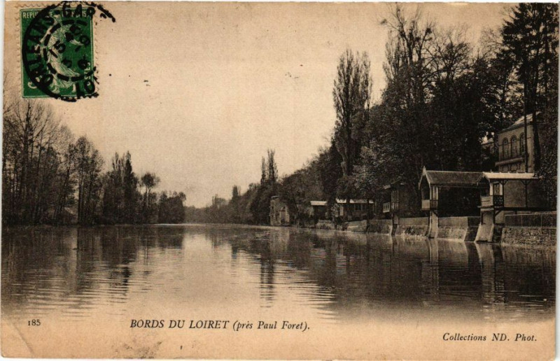 Carte postale ancienne Orleans - Bords du Loiret à Orléans