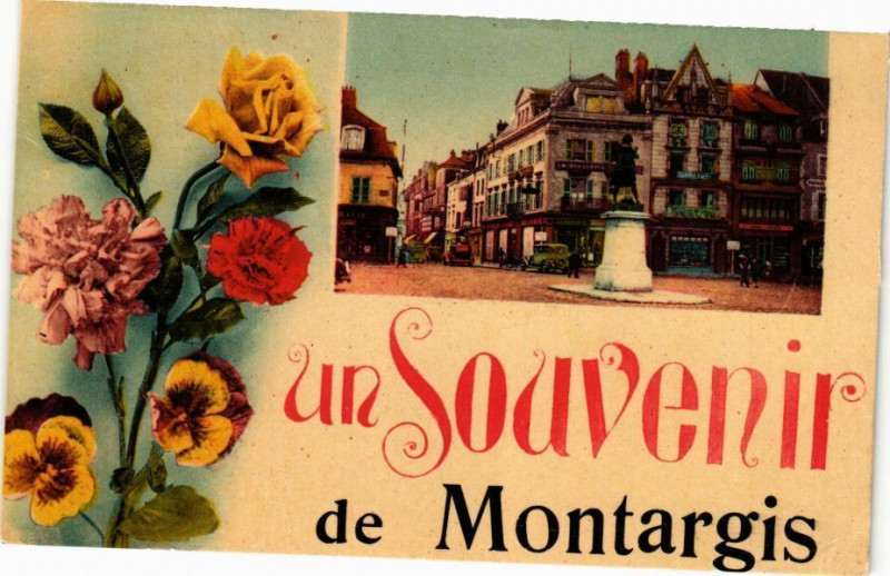 Carte postale ancienne Montargis - Un Souvenir de Montargis à Montargis