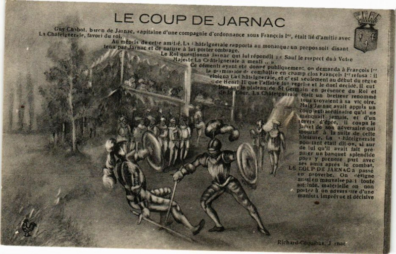 Carte postale ancienne Montargis - Le Coup de Jarnac à Montargis