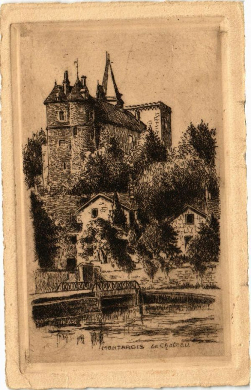 Carte postale ancienne Montargis - Le Chateau à Montargis