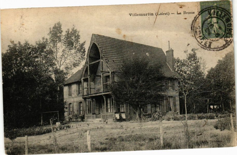 Carte postale ancienne Villemurlin-La Brosse à Villemurlin