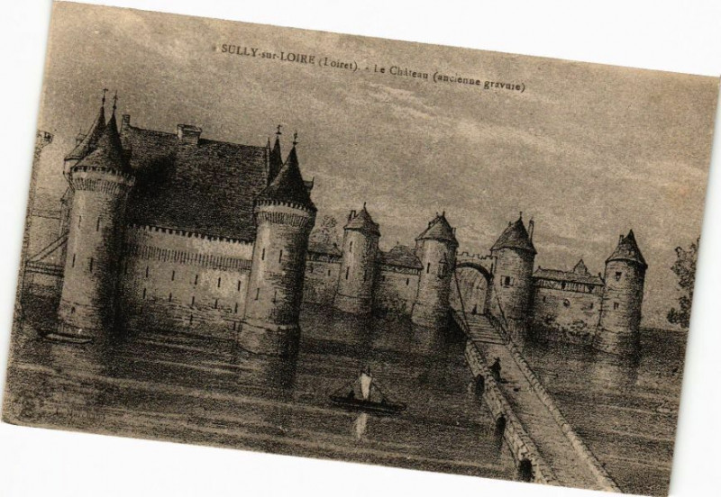 Carte postale ancienne Sully-sur-Loire-Le Chateau à Sully-sur-Loire