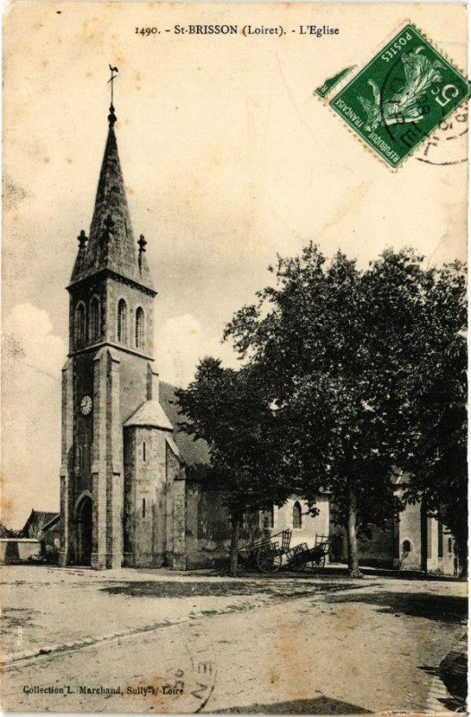 Carte postale ancienne Saint-Brisson-L'Eglise