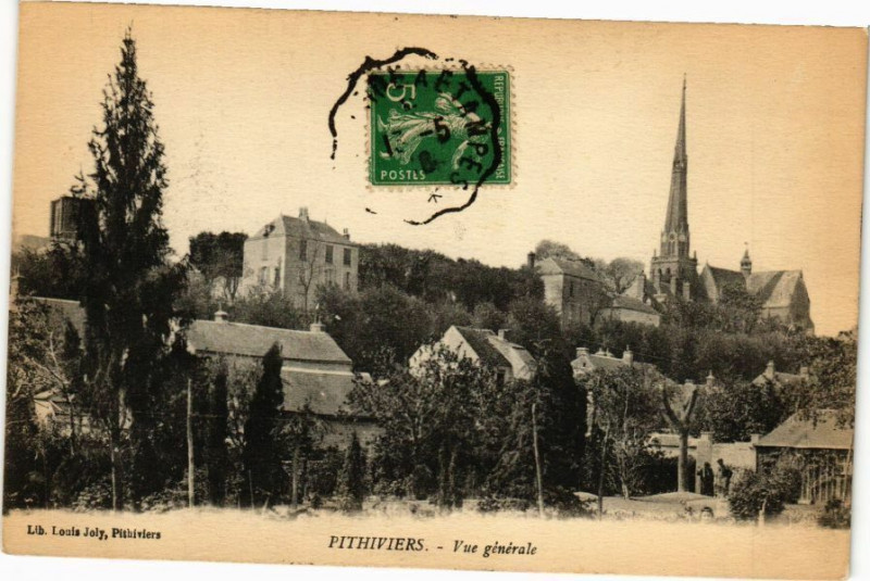 Carte postale ancienne Pithiviers-Vue générale à Pithiviers
