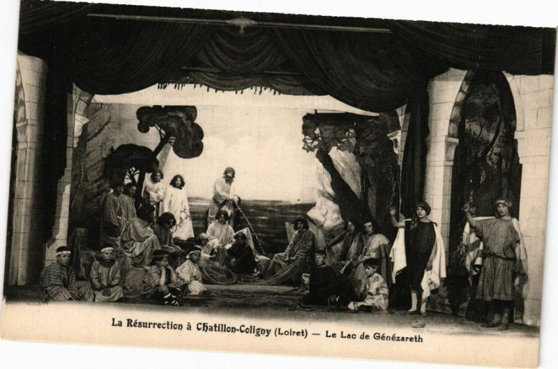 Carte postale ancienne La Resurrection a Chatillon-Coligny-Le Lac de Genezareth
