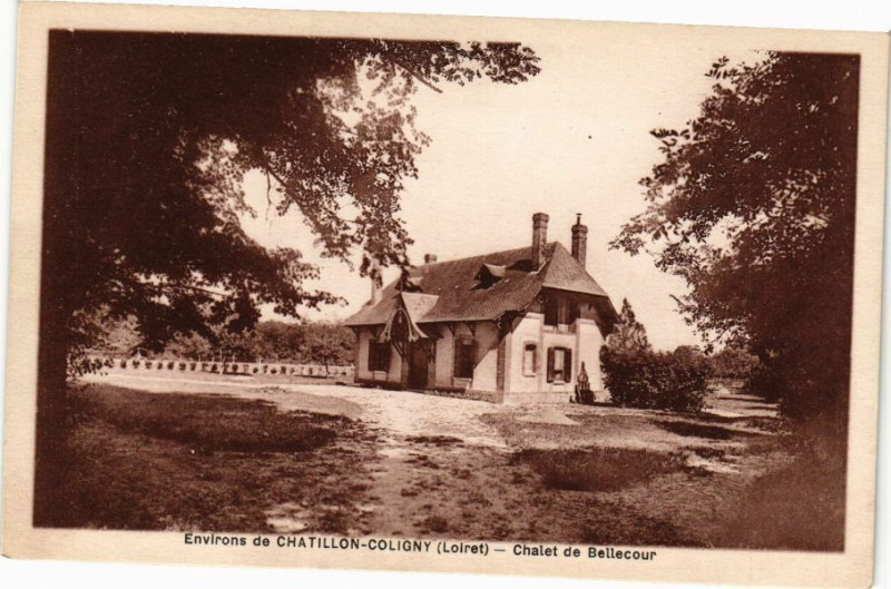 Carte postale ancienne Env. de Chatillon-Coligny-Chalet de Bellecour