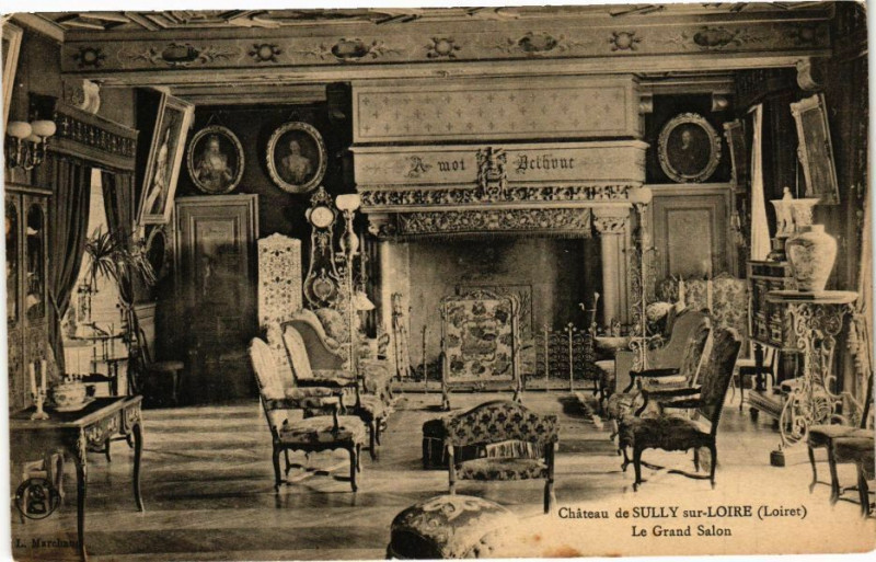 Carte postale ancienne Chateau de Sully-sur-Loire-Le Grand Salon à Sully-sur-Loire